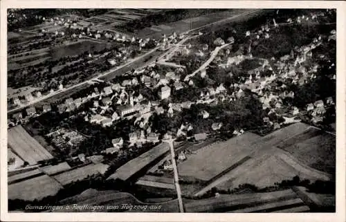 Ak Gomaringen Baden Württemberg, Blick auf den Ort, Fliegeraufnahme