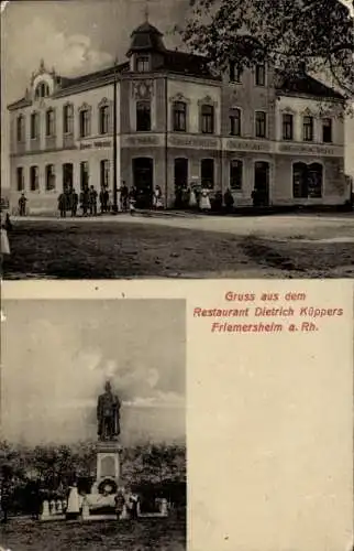 Ak Friemersheim Duisburg im Ruhrgebiet, Restaurant