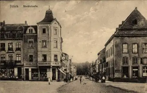 Ak Jülich in Nordrhein Westfalen, Marktstraße, Juwelier