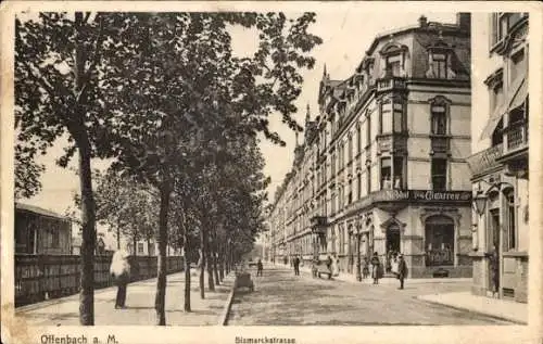 Ak Offenbach am Main Hessen, Bismarckstraße