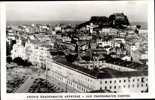 Ak Korfu Griechenland, Panoramablick
