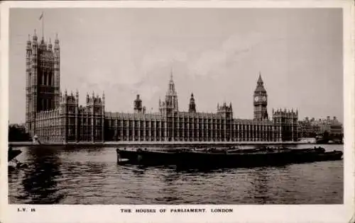 Ak City of Westminster London England, Die Houses of Parliament