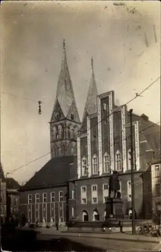 Ak Hansestadt Bremen, Teilansicht, Denkmal
