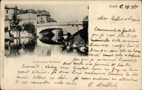 Ak Creil-Oise, Pont de la Boucherie