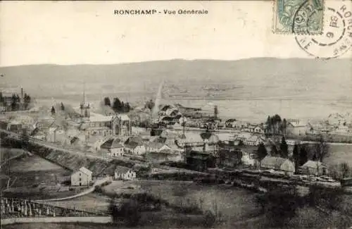 Ak Ronchamp Haute Saône, Vue Generale