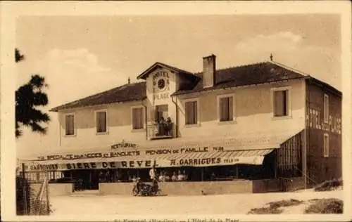 Ak Haute-Garonne, Hotel de la Plage, Biere de Revel, M. Garrigues