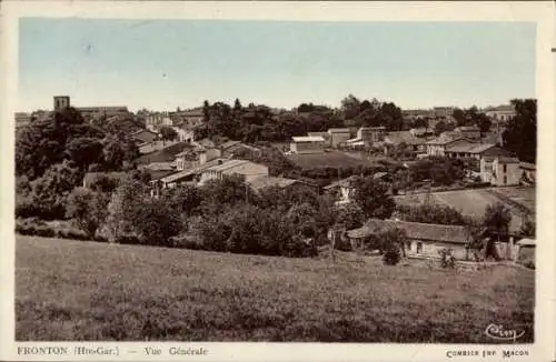 Ak Fronton Haute Garonne, Vue Generale
