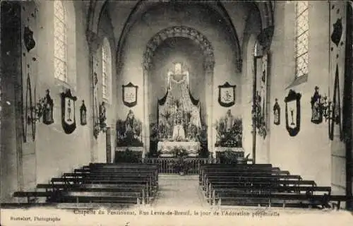 Ak Commercy Meuse, Chapelle du Pensionnat, Rue Levee-de-Breuil, le jour de l'Adoration perpetuelle