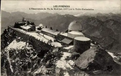 Ak Observatoire du Pic du Midi, Table d'orientation