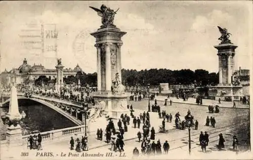 Ak Paris VII, Pont Alexandre III
