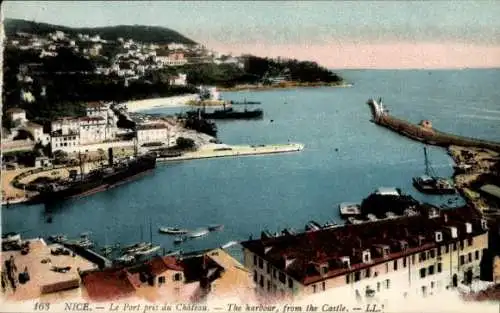 Ak Nice Nizza Alpes Maritimes, Port prise du Chateau