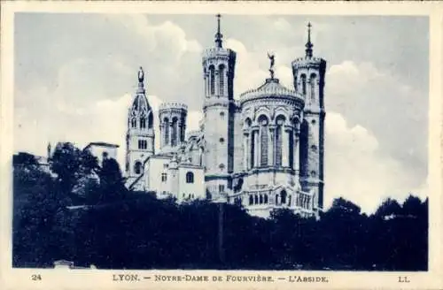 Ak Lyon Rhône, Notre Dame de Fourviere, Abside