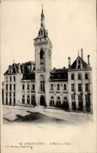 Ak Angoulême Charente, Rathaus
