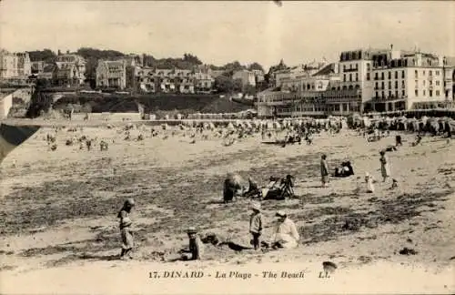 Ak Dinard Ille et Vilaine, Strand