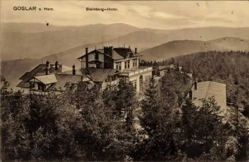 Ak Goslar am Harz, Steinberg-Hotel, Panorama