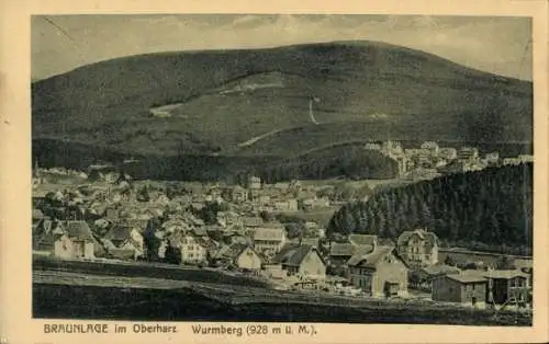 Ak Braunlage im Oberharz, Wurmberg, Panorama