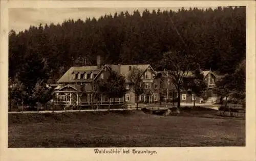 Ak Braunlage im Oberharz, Waldmühle