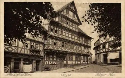 Ak Bad Sooden Allendorf in Hessen, Bürgerhaus