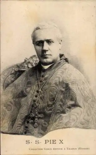 Ak Papst Pius X., Portrait