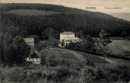 Ak Iserlohn im Märkischen Kreis, Franzosenhohl, Blick auf die Ortschaft, Waldlandschaft