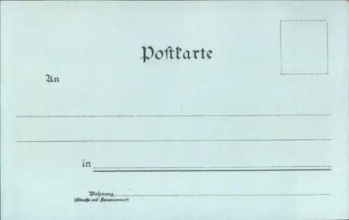 Mondschein Ak Hansestadt Lübeck, Post