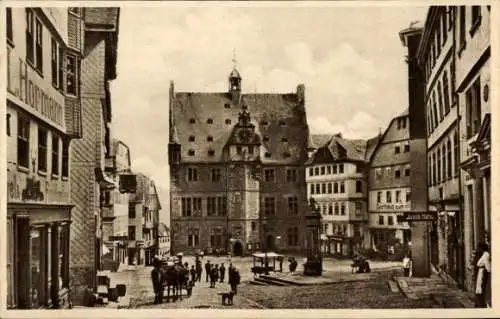 Ak Marburg an der Lahn, Marktplatz