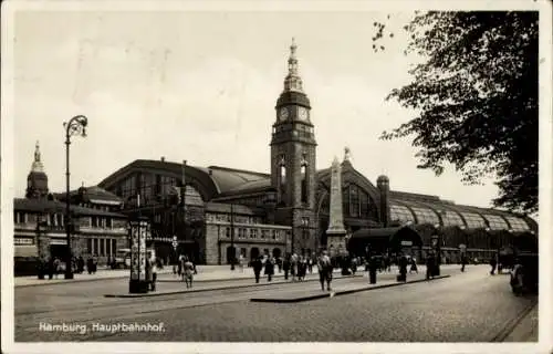 Ak Hamburg Mitte Sankt Georg, Hauptbahnhof