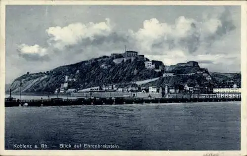 Ak Koblenz am Rhein, Panorama, Ehrenbreitstein