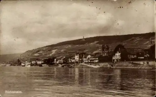 Ak Rüdesheim am Rhein, Panorama