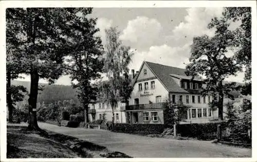 Ak Holzhausen Externsteine Horn Bad Meinberg am Teutoburger Wald, Waldhotel Bärenstein