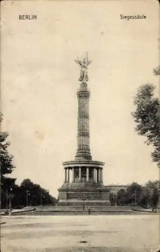 Ak Berlin Tiergarten, Siegessäule