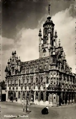 Ak Middelburg Zeeland Niederlande, Rathaus