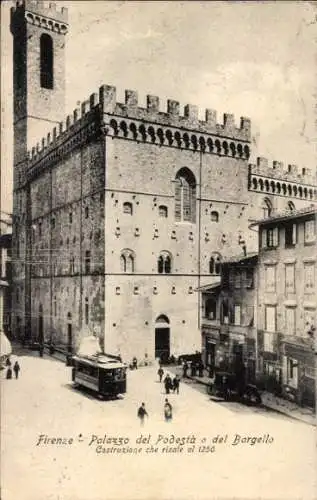 Ak Firenze Florenz Toscana, Palazzo del Podestá o del Bargello