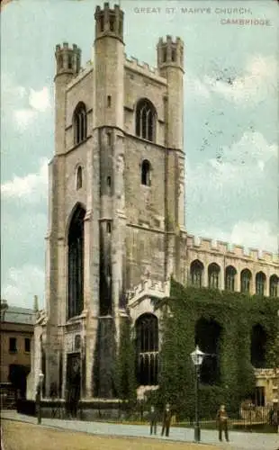 Ak Cambridge East England, Sankt Maries Kirche