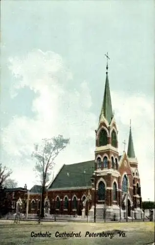 Ak Petersburg Virginia USA, Katholische Kathedrale