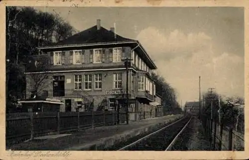 Ak Grüne Iserlohn im Märkischen Kreis, Bahnhof Dechenhöhle
