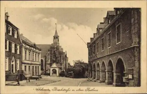 Ak Schwerte im Ruhrgebiet, Brückstraße, altes Rathaus