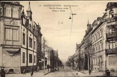 Ak Kaiserslautern in der Pfalz, Eisenbahnstraße