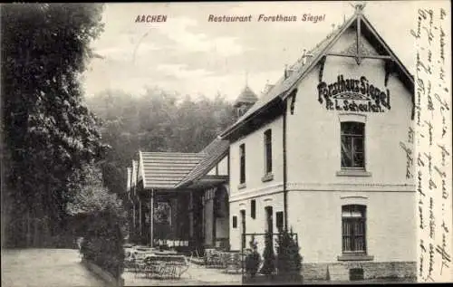 Ak Aachen, Restaurant Forsthaus Siegel