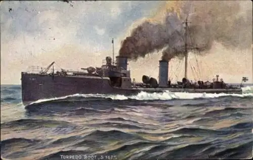 Ak Deutsches Kriegsschiff, S 167, Torpedoboot