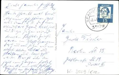 Ak Spangenberg in Hessen, Berggaststätte Liebenbach