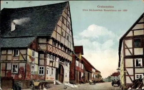 Ak Grebenstein in Nordhessen, Altes Sächsisches Bauernhaus um 1600