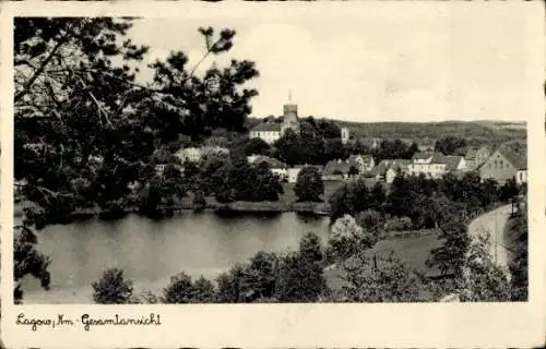 Ak Łagów Lagow Neumark Ostbrandenburg, Gesamtansicht