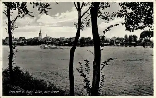 Ak Krosno Odrzańskie Crossen Oder Ostbrandenburg, Gesamtansicht
