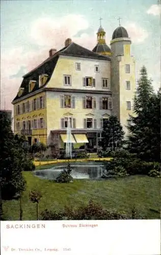 Ak Bad Säckingen am Hochrhein Kreis Waldshut, Blick auf das Schloss