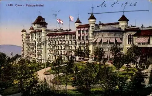 Ak Caux Montreux Kanton Waadt, Palace Hotel