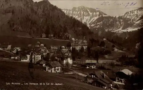 Ak Les Avants Montreux Kanton Waadt, Les Verraux und Col de Jaman