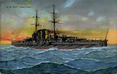 Ak Österreichisches Kriegsschiff, SMS Szent Istvan