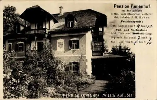 Ak Millstatt am See Kärnten, Pension Annenhof