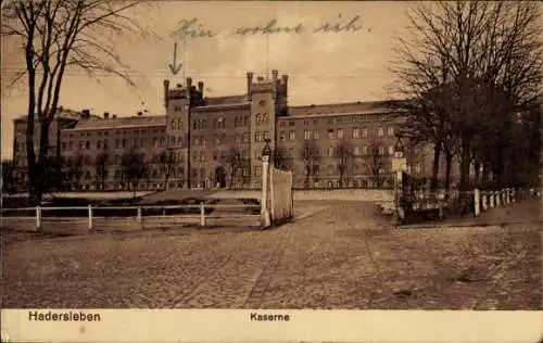 Ak Haderslev Hadersleben Dänemark, Kaserne